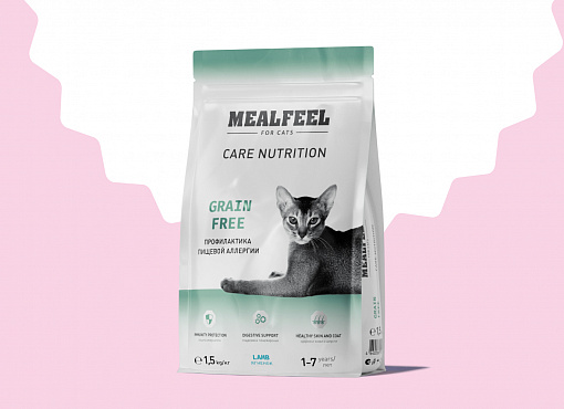 Скидка 30% на второй корм Mealfeel для кошек