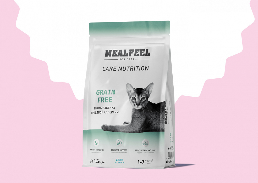 Скидка 30% на второй корм Mealfeel для кошек
