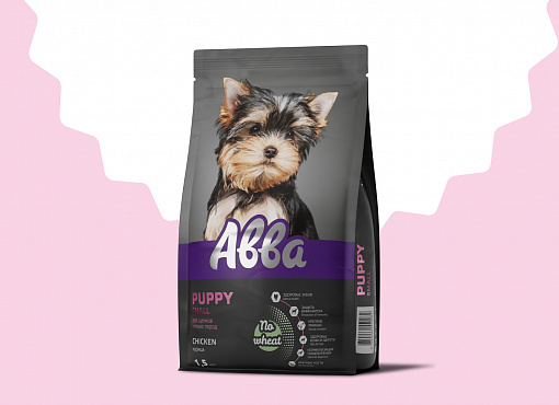 Для щенков — корм ABBA со скидкой 15%