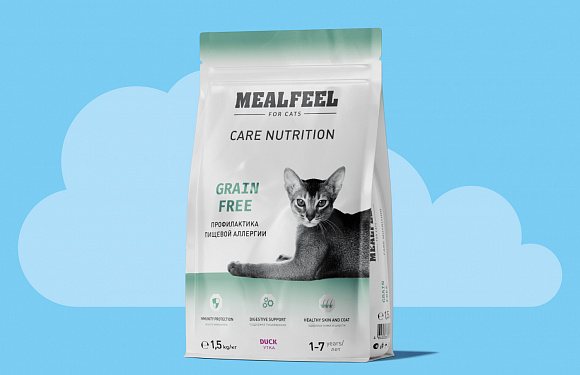 Любимое лакомство с приятной выгодой: скидка 15% на сухой корм Mealfeel для кошек