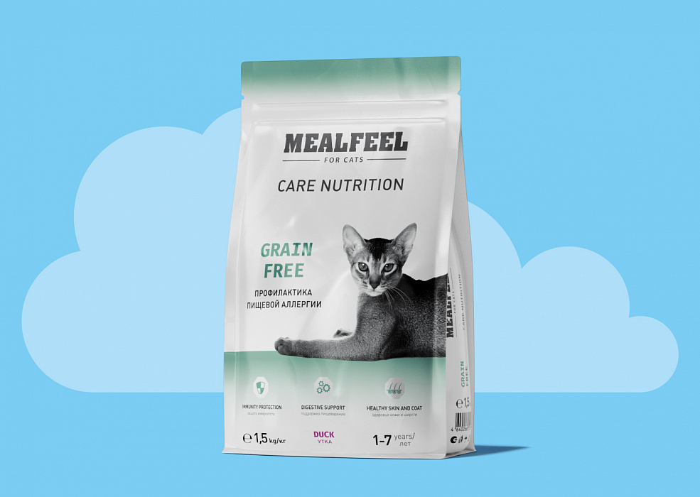 Любимое лакомство с приятной выгодой: скидка 15% на сухой корм Mealfeel для кошек