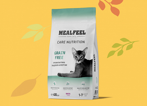 Mealfeel: -30% на второй сухой корм для кошек