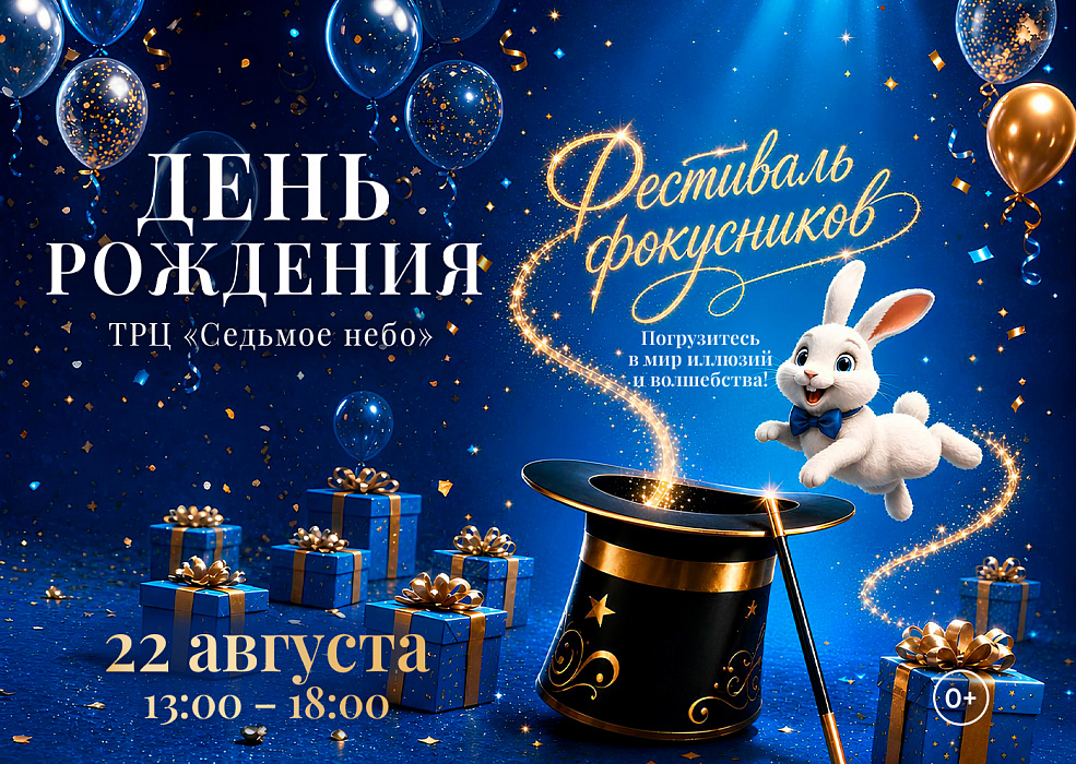 14 лет чудес: празднуем день рождения ТРЦ «Седьмое небо»!